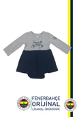 Fenerbahçe Orijinal Lisanslı Etekli Kız Bebek Bebek Body Zıbın Hediyelik Ahşap Kutulu - 2