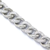 BZ 316L Çelik zirkon Taşlı Figaro Bileklik BLK-950 - 4