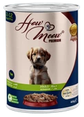 HOW MEOW 12 ADET PATE YAVRU KÖPEK YAŞ MAMASI KUZULU 400 GRAM - 1