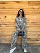 Kadın Leopar Desen Ceket thumbnail 1