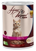 HOW MEOW 12 ADET PATE YETİŞKİN KEDİ YAŞ MAMASI BİFTEKLİ 400 GRAM - 1