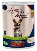 HOW MEOW 12 ADET PATE YETİŞKİN KÖPEK YAŞ MAMASI KUZULU 400 GRAM - 1