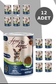 HOW MEOW 12 ADET JÖLELİ PARÇA ETLİ YETİŞKİN KÖPEK YAŞ MAMASI KUZULU 400 GRAM - 2