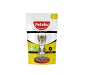 PETEKO 24 ADET JÖLELİ PARÇA ETLİ YETİŞKİN KEDİ YAŞ MAMASI TAVUKLU 85 GRAM - 1