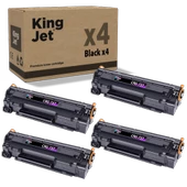KingJET® CRG-737 4'lü Paket - Canon Uyumlu Çipli Muadil Toner - 1