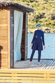 Adasea 4249 K.Lacivert Lycralı Tasarım Tesettür Mayo thumbnail 1