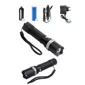 Swat Profesyonel Şarjlı El Feneri Ledli Flashlight Zoom Özellikli 6 Parça Full Set - 1