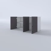 Kenzlife hazır mutfak dolabı limon60 gri mod2 60x120x32 mebran kapak suntalam gövde - 4