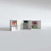 Kenzlife hazır mutfak dolabı fasulye60 byz mod1 60*200*32 mebran kapak suntalam gövde thumbnail 3