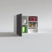 Kenzlife hazır mutfak dolabı tere60 gri mod2 60*080*32 mebran kapak suntalam gövde thumbnail 3