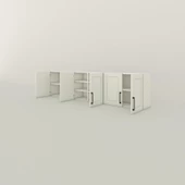 Kenzlife hazır mutfak dolabı bulgur60 byz mod1 60*240*32 mebran kapak suntalam gövde - 4