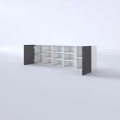 Kenzlife hazır mutfak dolabı nohut60 gri mod2 60*200*32 mebran kapak suntalam gövde thumbnail 4