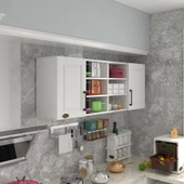 Kenzlife hazır mutfak dolabı biber90 byz mod1 90*160*32 mebran kapak suntalam gövde thumbnail 1