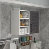 Kenzlife hazır mutfak dolabı roka60 gri mod2 60*080*32 mebran kapak suntalam gövde thumbnail 1