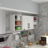 Kenzlife hazır mutfak dolabı domates90 byz mod1 90X160X32 mebran kapak suntalam gövde - 1