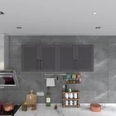 Kenzlife hazır mutfak dolabı havuç90 gri mod2 90*160*32 mebran kapak suntalam gövde thumbnail 2