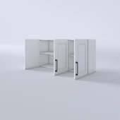 Kenzlife hazır mutfak dolabı limon60 byz mod1 60*120*32 mebran kapak suntalam gövde - 4