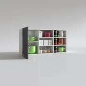 Kenzlife hazır mutfak dolabı pancar60 gri mod2 60*120*32 mebran kapak suntalam gövde thumbnail 3