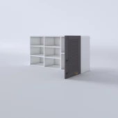 Kenzlife hazır mutfak dolabı nane60 gri mod2 60*120*32 mebran kapak suntalam gövde thumbnail 4