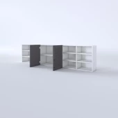 Kenzlife hazır mutfak dolabı mercimek60 gri mod2 60*240*32 mebran kapak suntalam gövde thumbnail 4