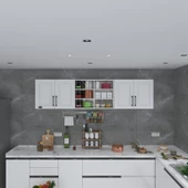 Kenzlife hazır mutfak dolabı bulgur60 byz mod1 60*240*32 mebran kapak suntalam gövde - 2