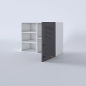 Kenzlife hazır mutfak dolabı roka60 gri mod2 60*080*32 mebran kapak suntalam gövde thumbnail 4