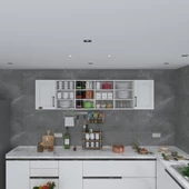 Kenzlife hazır mutfak dolabı kavun90 byz mod1 90*240*32 mebran kapak suntalam gövde thumbnail 2