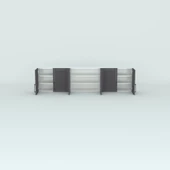 Kenzlife hazır mutfak dolabı elma90 gri mod2 90*240*32 mebran kapak suntalam gövde thumbnail 3