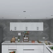 Kenzlife hazır mutfak dolabı elma60 byz mod1 60x240x32 mebran kapak suntalam gövde - 2