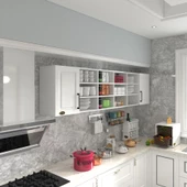 Kenzlife hazır mutfak dolabı kavun60 byz mod1 60*240*32 mebran kapak suntalam gövde thumbnail 1