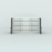 Kenzlife hazır mutfak dolabı pırasa90 gri mod2 90*120*32 mebran kapak suntalam gövde thumbnail 3