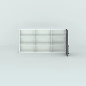 Kenzlife hazır mutfak dolabı nane90 gri mod2 90*120*32 mebran kapak suntalam gövde - 3