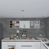 Kenzlife hazır mutfak dolabı mercimek60 byz mod1 60*240*32 mebran kapak suntalam gövde thumbnail 2