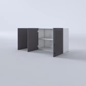 Kenzlife hazır mutfak dolabı mandalina60 gri mod2 60*120*32 mebran kapak suntalam gövde thumbnail 4