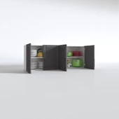 Kenzlife hazır mutfak dolabı havuç60 gri mod2 60*160*32 mebran kapak suntalam gövde thumbnail 4