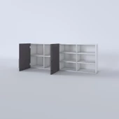 Kenzlife hazır mutfak dolabı zencefil60 gri mod2 60*160*32 mebran kapak suntalam gövde thumbnail 4