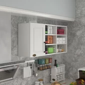 Kenzlife hazır mutfak dolabı pancar60 byz mod1 60*120*32 mebran kapak suntalam gövde thumbnail 1