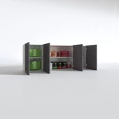 Kenzlife hazır mutfak dolabı soğan60 gri mod2 60*160*32 mebran kapak suntalam gövde thumbnail 3