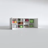 Kenzlife hazır mutfak dolabı biber60 byz mod1 60*160*32 mebran kapak suntalam gövde thumbnail 3