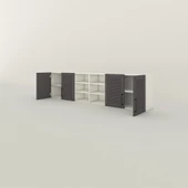 Kenzlife hazır mutfak dolabı bulgur60 gri mod2 60*240*32 mebran kapak suntalam gövde thumbnail 4