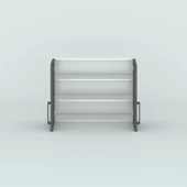 Kenzlife hazır mutfak dolabı kıvırcık90 gri mod2 90*080*32 mebran kapak suntalam gövde thumbnail 3