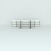 Kenzlife hazır mutfak dolabı mercimek90 gri mod2 90*240*32 mebran kapak suntalam gövde thumbnail 3