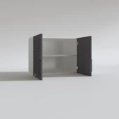 Kenzlife hazır mutfak dolabı kıvırcık60 gri mod2 60*080*32 mebran kapak suntalam gövde thumbnail 4