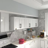 Kenzlife hazır mutfak dolabı elma60 byz mod1 60x240x32 mebran kapak suntalam gövde - 1