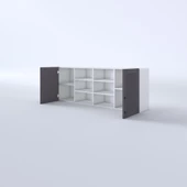 Kenzlife hazır mutfak dolabı biber60 gri mod2 60*160*32 mebran kapak suntalam gövde thumbnail 4