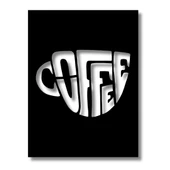 Modern Metal Duvar Sanatı Kahve (Coffee) Metal Duvar Tablosu İmza thumbnail 6