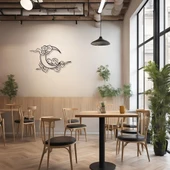 Şık Metal Tablo Ay (Moon) Metal Duvar Tablosu Doğal thumbnail 5