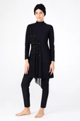 Adasea 4248 Siyah Lycralı Tasarım Tesettür Mayo thumbnail 4