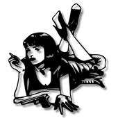 Lazer Kesim Metal Duvar Dekoru Pulp Fiction 2 Metal Duvar Tablosu Pop Art - 6