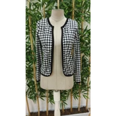 Lucky Life Kadın Uzun Kollu Kaz Ayağı Desenli şardonlu Dalgıç Ceket thumbnail 4